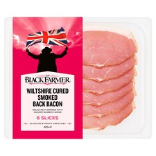 The Black Farmer Wiltshire Cured Smoked Back Bacon 220g