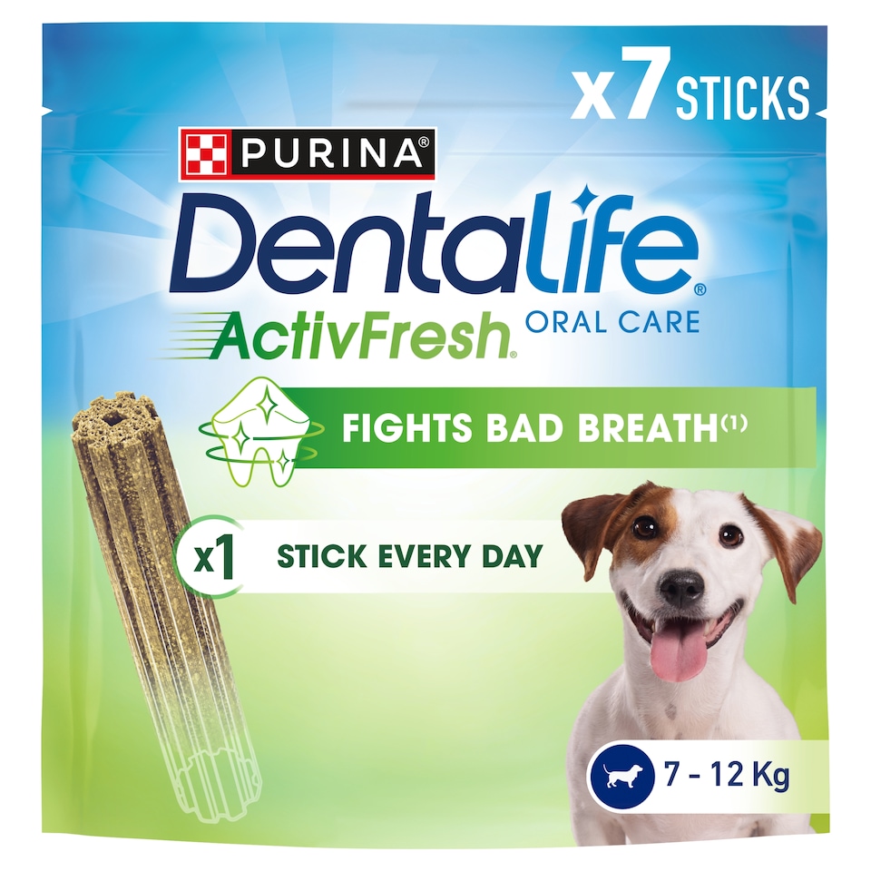 image 1 of DENTALIFE ActivFresh Small Dental Chicken Dog Chews 7 Sticks