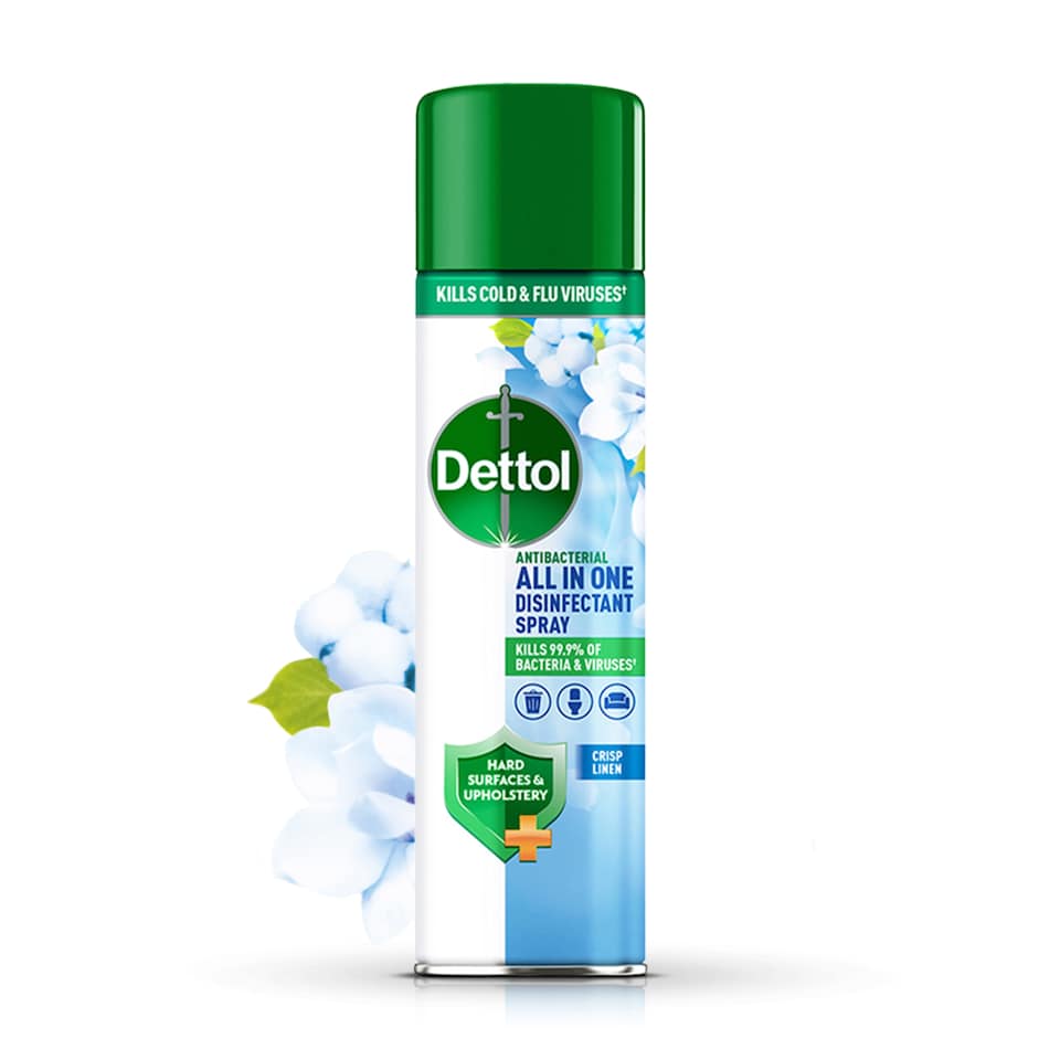 image 1 of Dettol All In One Disinfectant Spray Crisp Linen 300ml