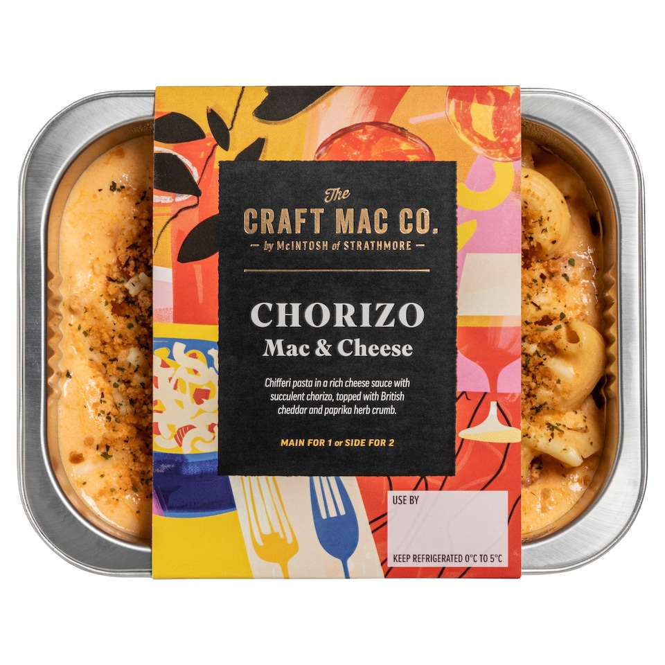 The Craft Mac Co. Chorizo Mac & Cheese 375g