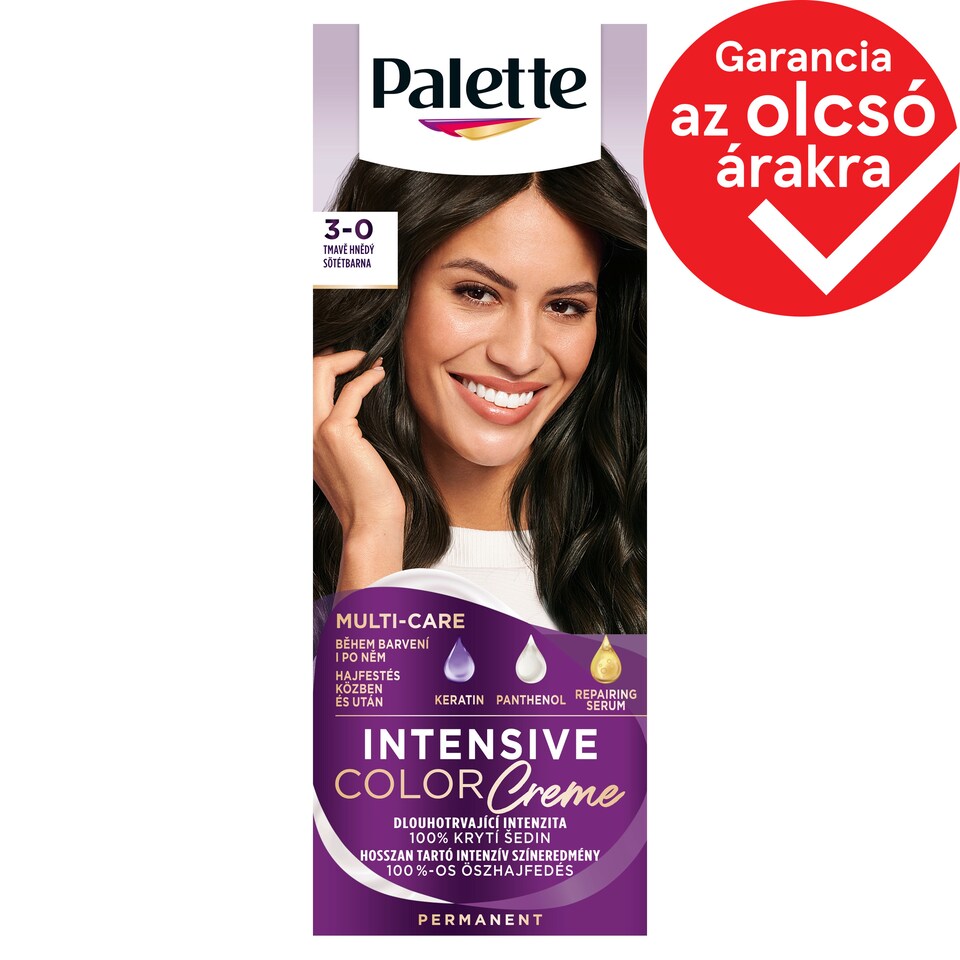 image 1 of Palette Intensive Color Creme Permanent Hair Dye 3-0 Dark Brown