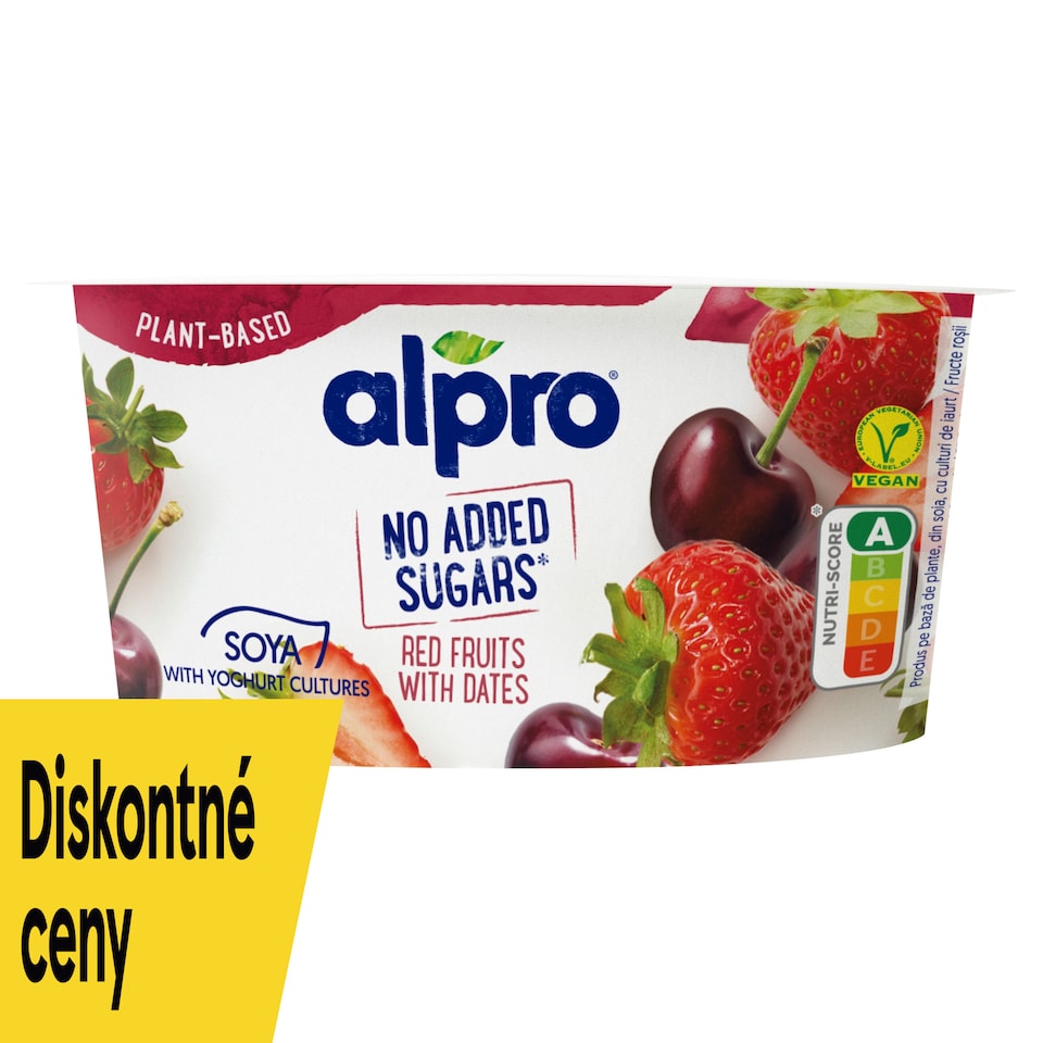 image 1 of Alpro Soy Alternative to Yogurt No Added Sugar Red Fruits with Dates 135 g