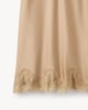 image 5 of The F&F Edit Satin Lace Trim Co-ord Midi Skirt in Camel