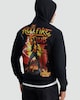 image 3 of Stranger Things Flame Print Hoodie in Black