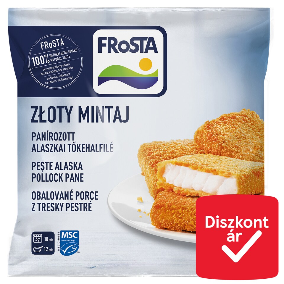 FRoSTA Quick-Frozen Breaded Alaska Cod Fillet 700 g