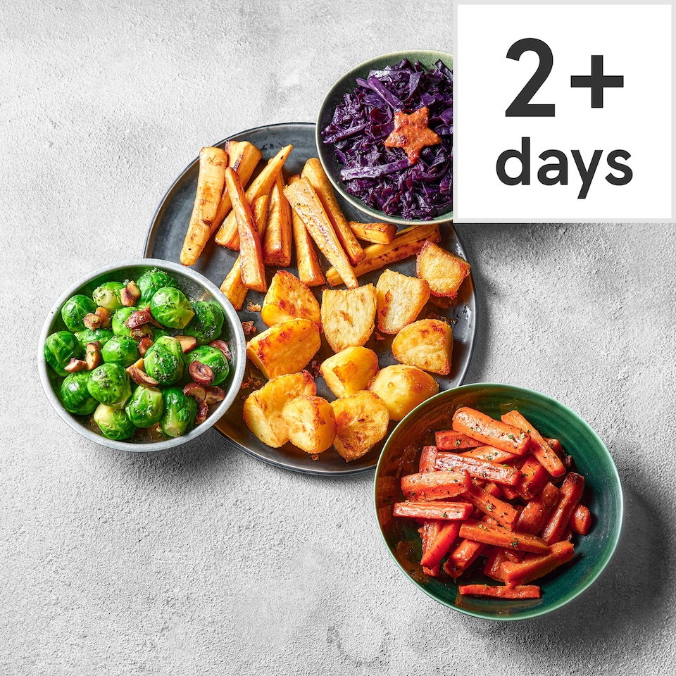 63. Tesco Finest Prepared Vegetable Selection 2.2kg (Serves 6)