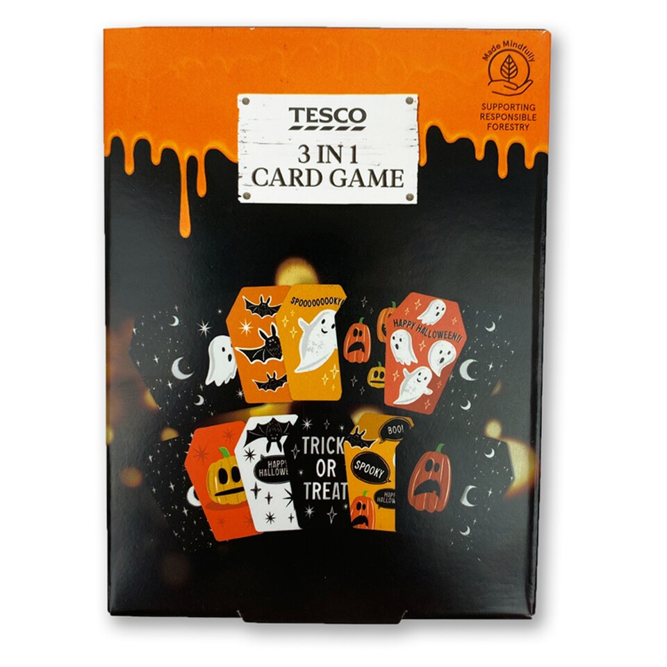 Tesco Halloween 3 In 1 Card Game