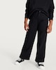 image 3 of F&F Girls Cotton Rich Wide Leg Joggers in Black