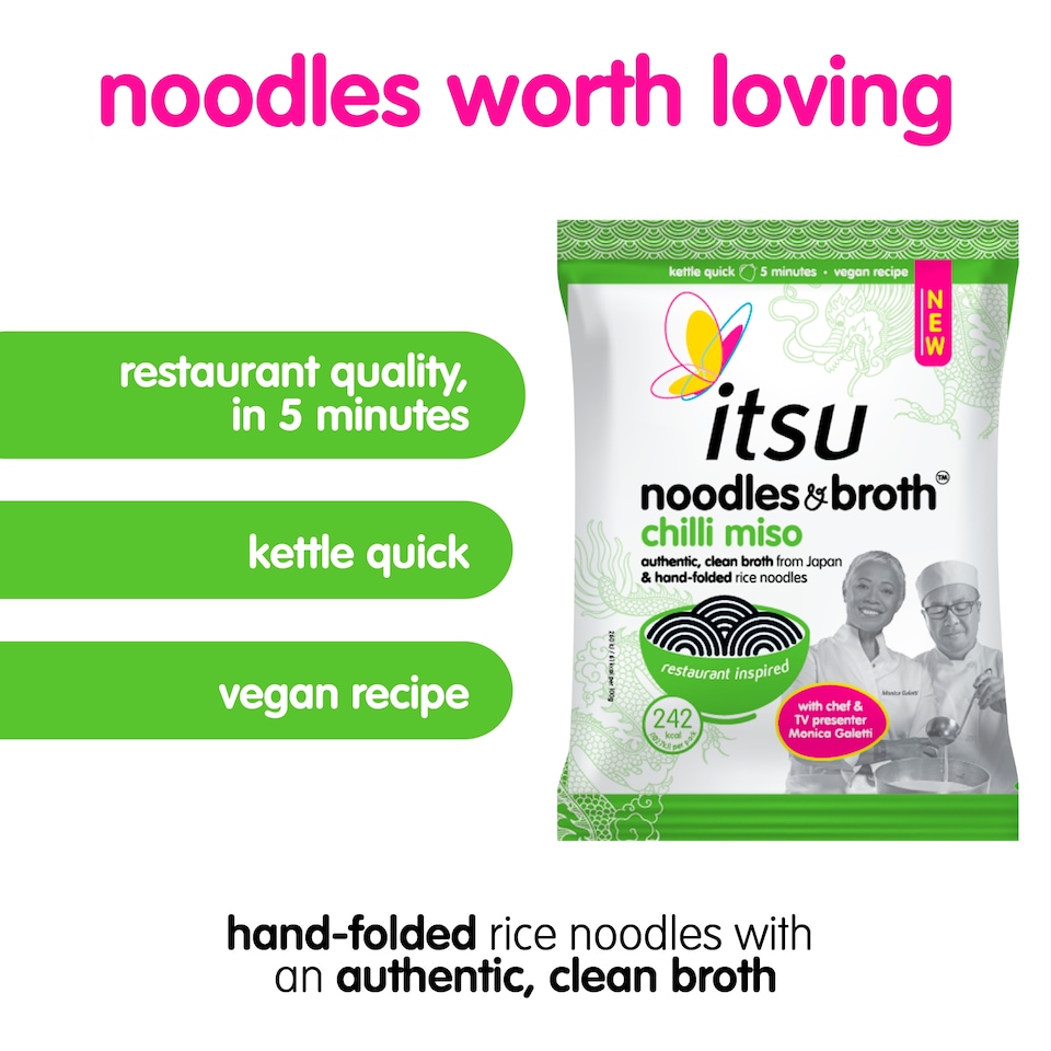 image 1 of Itsu Noodles & Broth Chilli Miso 85g