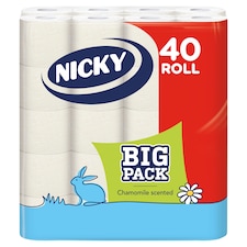 Nicky Big Pack Chamomile scented toalettpapír 3 rétegű 40 tekercs