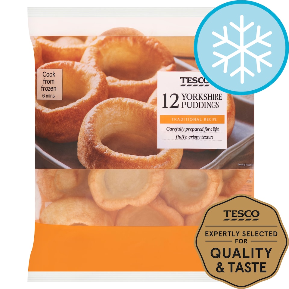 Tesco 12 Yorkshire Puddings 220G