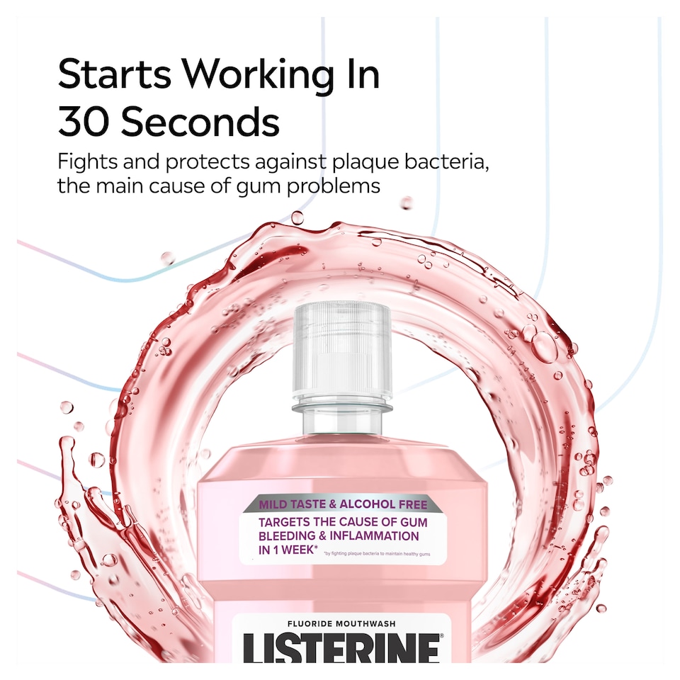 image 1 of Listerine Advanced Gum Expert Alcohol Free Smooth Mint 500ml