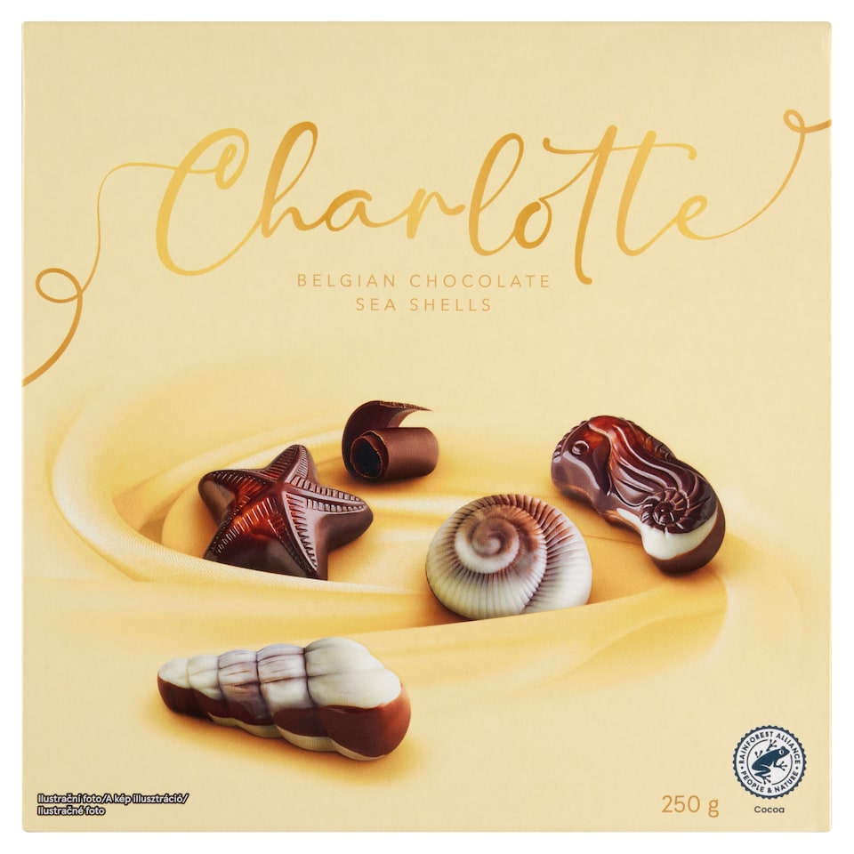 Charlotte Belgian Chocolate Sea Shells 250g