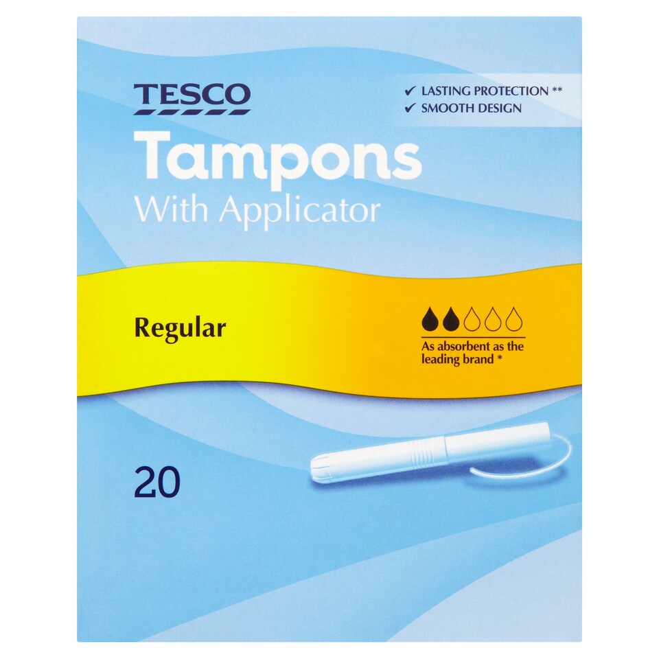 Tesco Applicator Regular Tampons 20 Pack