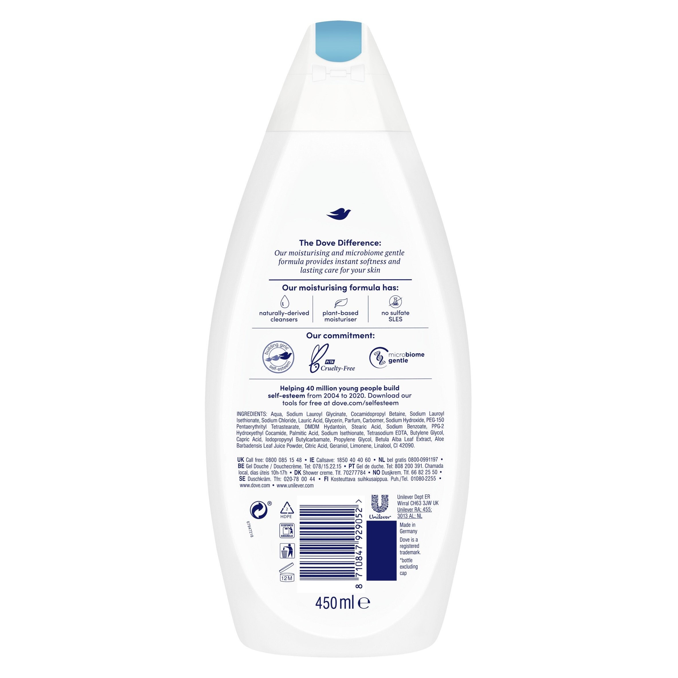 dove hydrating care body wash