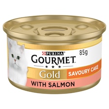 Gourmet Gold Savoury Cake Cat Food Salmon 85G