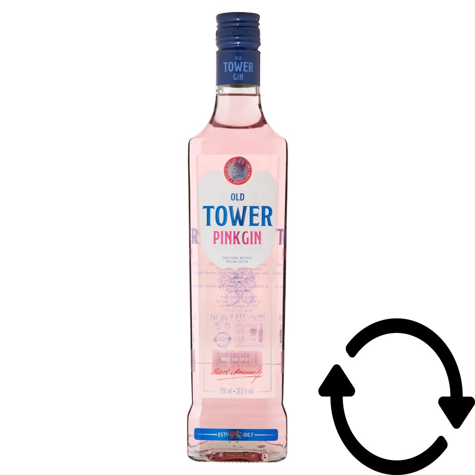 Old Tower Pink gin 37,5% 700 ml