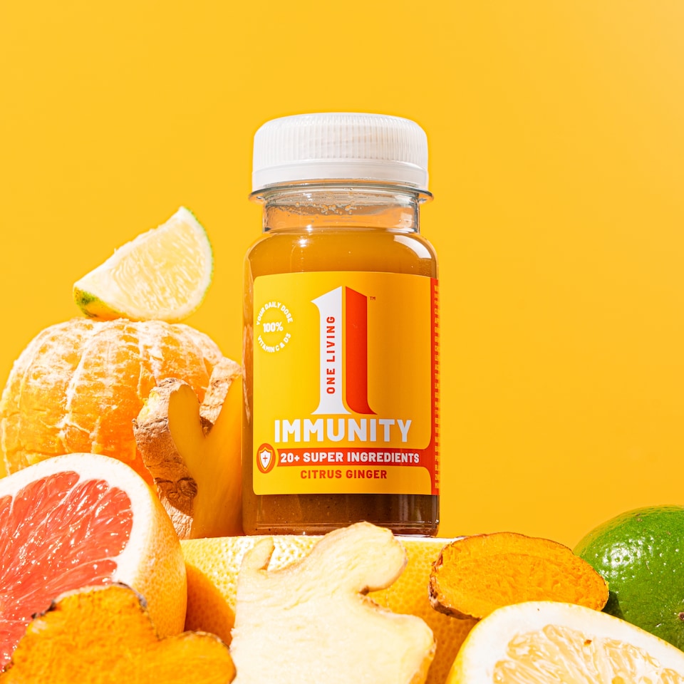 image 1 of One Living Citrus Ginger Immune Health Shot 100ml