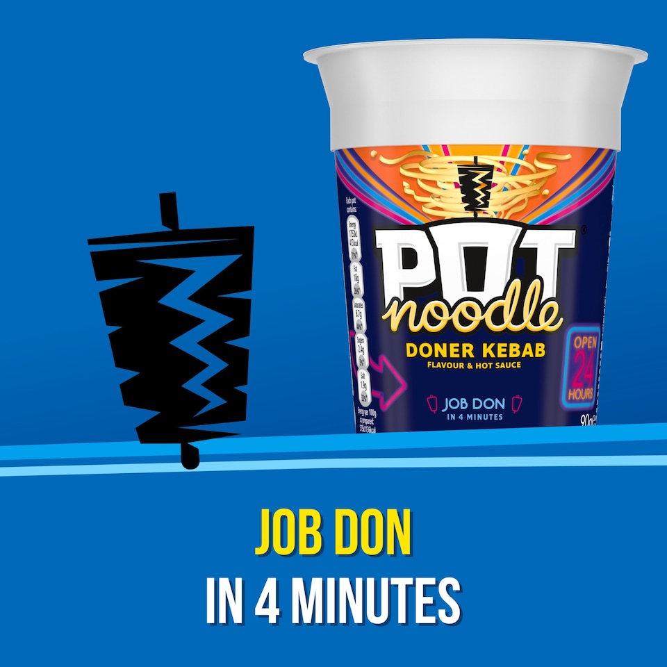 image 1 of Pot Noodle Doner Kebab Instant Noodles 90g