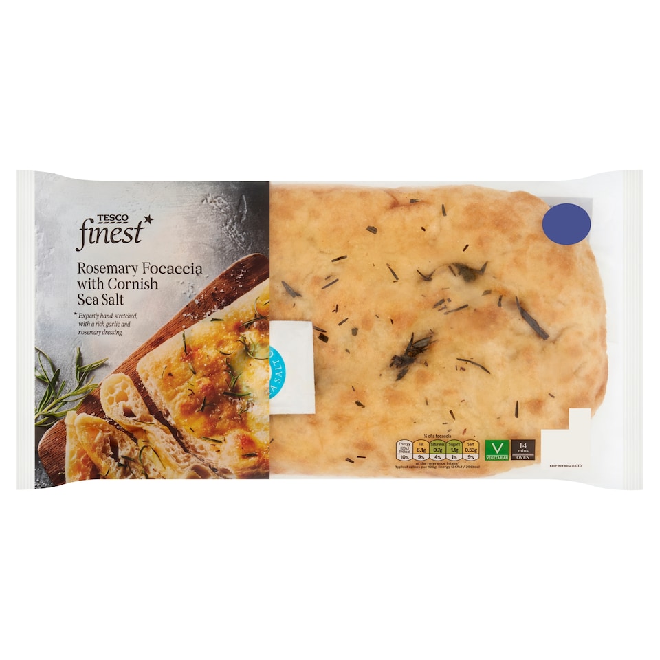 Tesco Finest Rosemary Focaccia with Cornish Sea Salt 280g