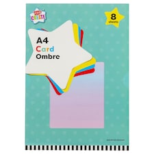 KIDS CREATE OMBRE CARD A4 (8 PACK)