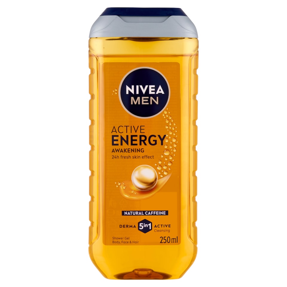 NIVEA MEN Active Energy tusfürdő testre, arcra, hajra 250 ml  1. kép