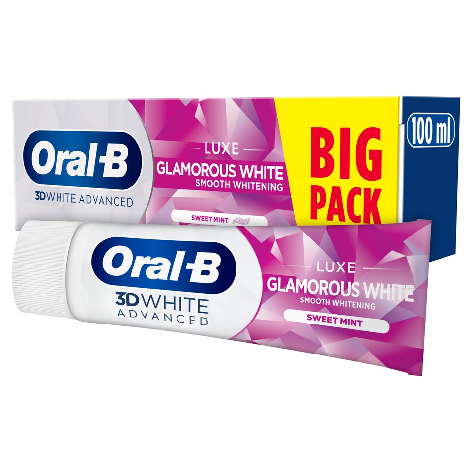 image 1 of Oral-B 3D White Glamorous White Sweet Mint Toothpaste 100Ml