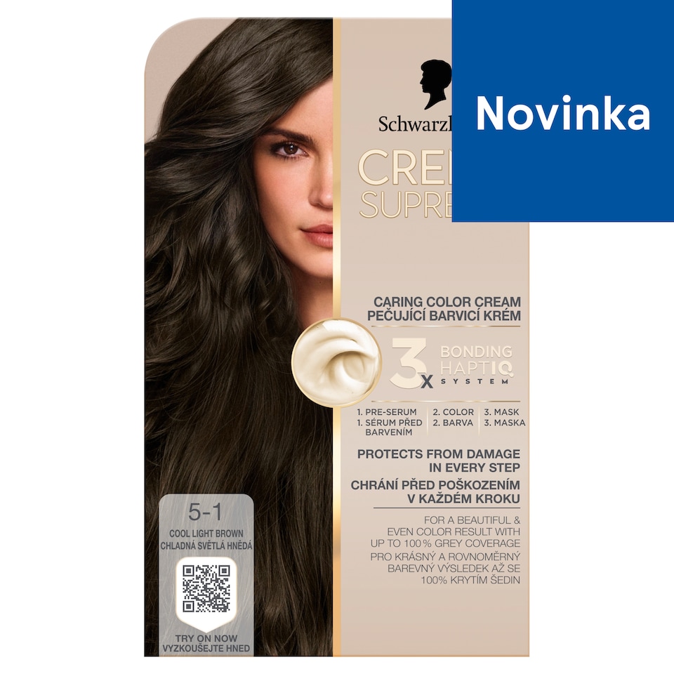 Schwarzkopf Creme Supreme Farba na vlasy 5-1 Chladná svetlá hnedá