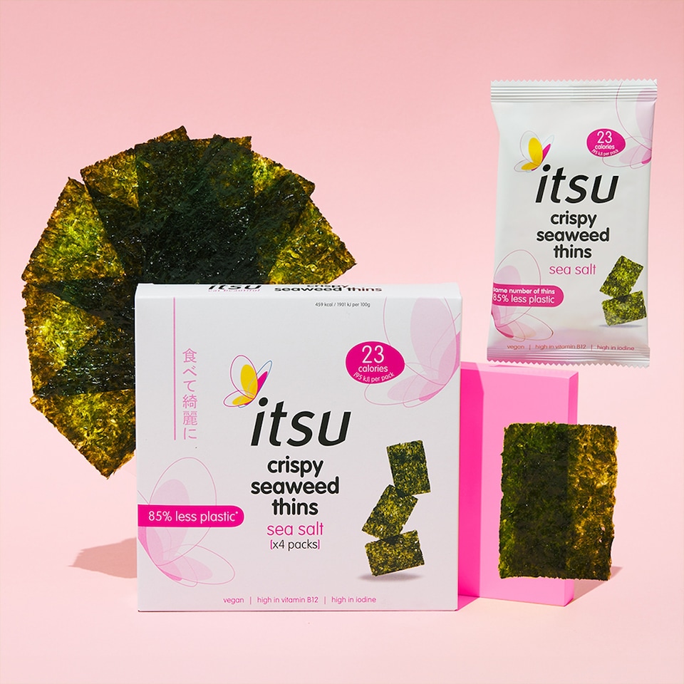 image 1 of Itsu Crispy Seaweed Thins - Sea Salt 4 x 5g
