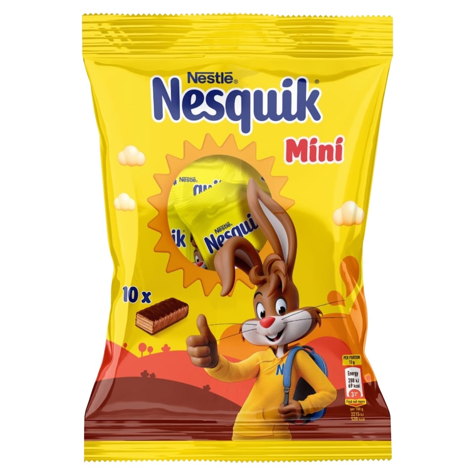 NESQUIK Mini, Wafers with Milk Filling in Milk Chocolate, 170g