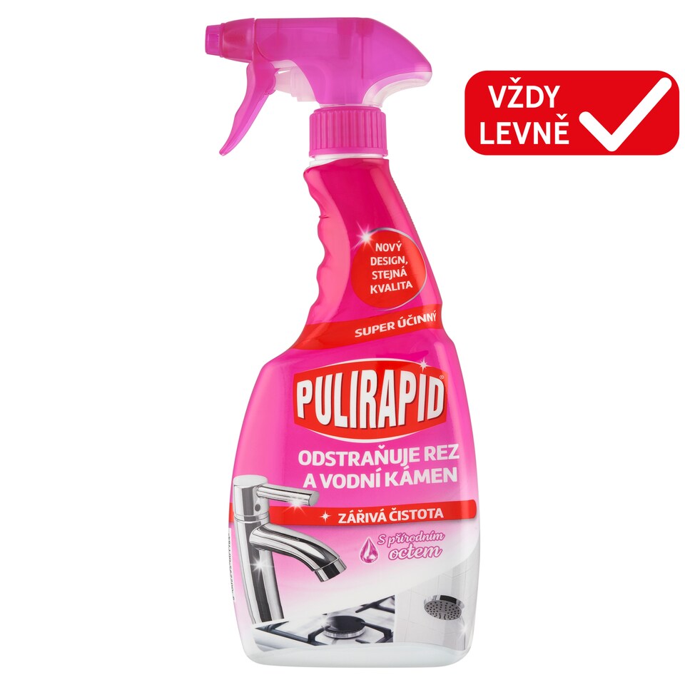 image 1 of Pulirapid Liquid Limescale Cleaner with Natural Vinegar 500ml