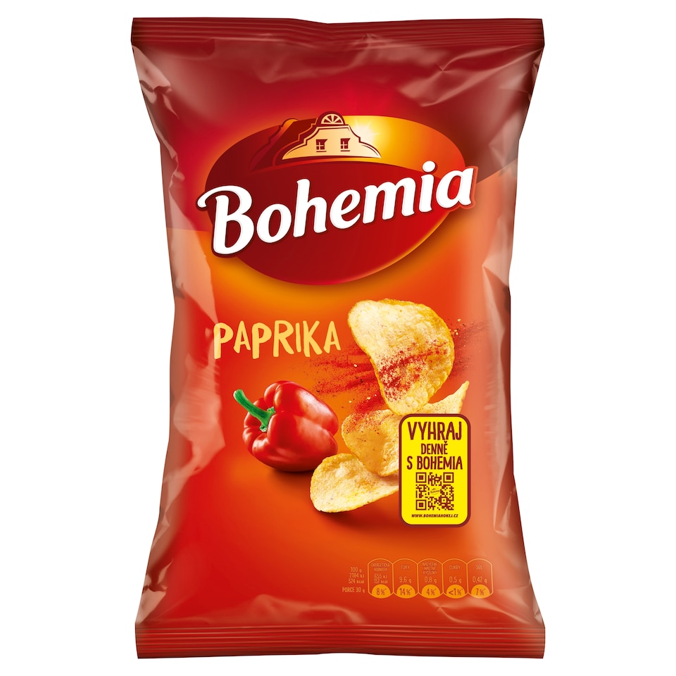 Bohemia Chips paprika 130g