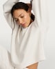 image 1 of F&F Active Ribbed Sports Sweatshirt in Cream