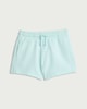 image 4 of F&F Girls Pure Cotton Drawstring Shorts in Turquoise