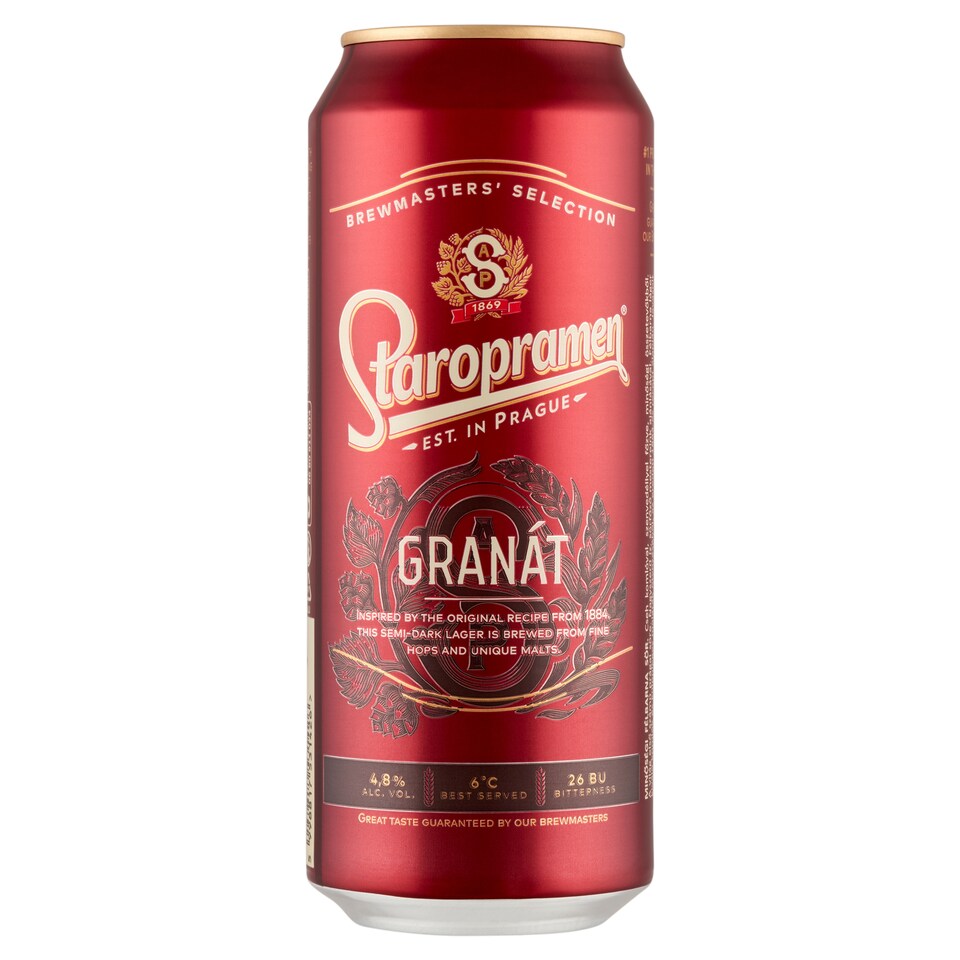 image 1 of Staropramen Granát Semi-Dark Lager Beer 4,8% 0,5 l