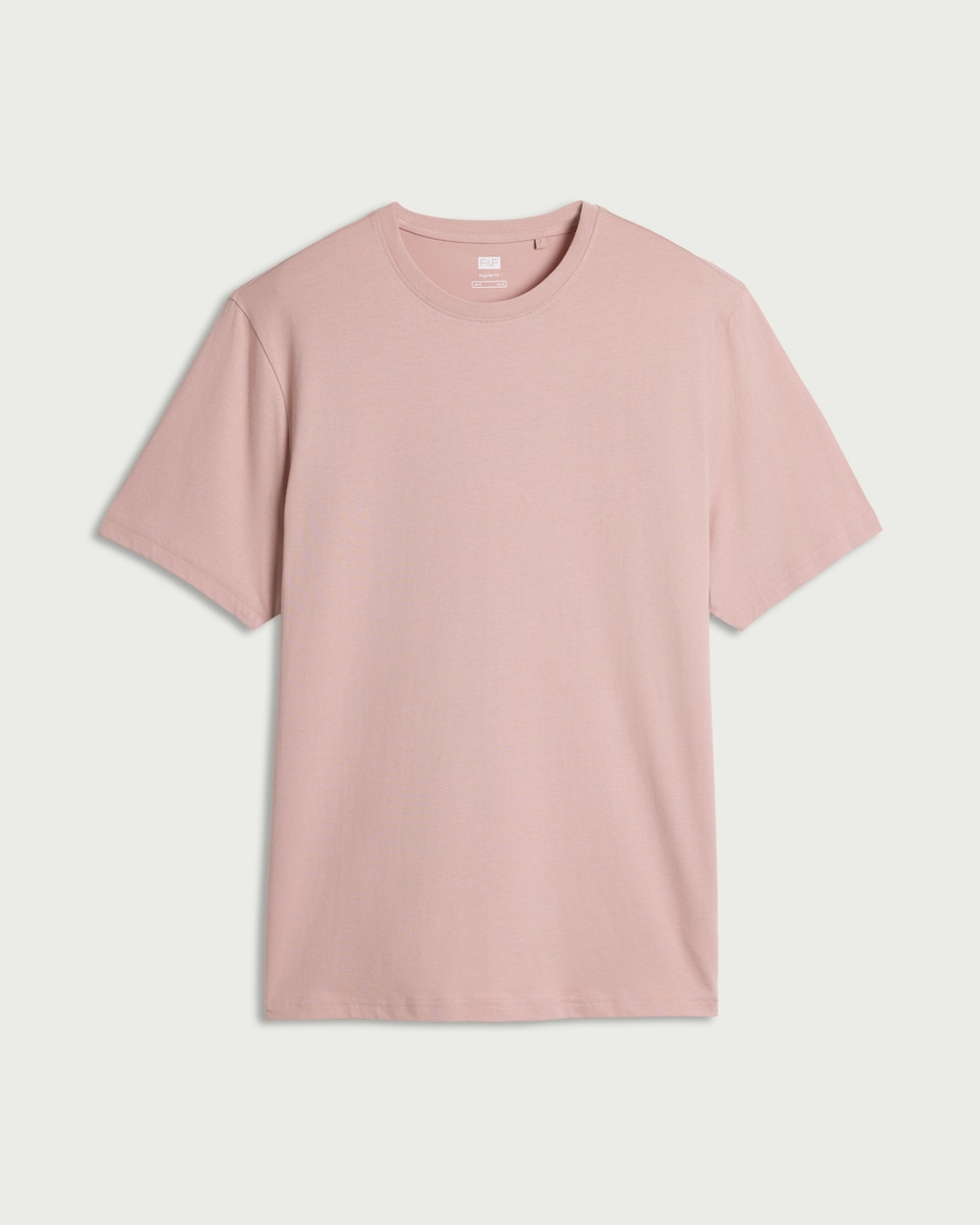 image 1 of F&F Pure Cotton T-Shirt in Pink