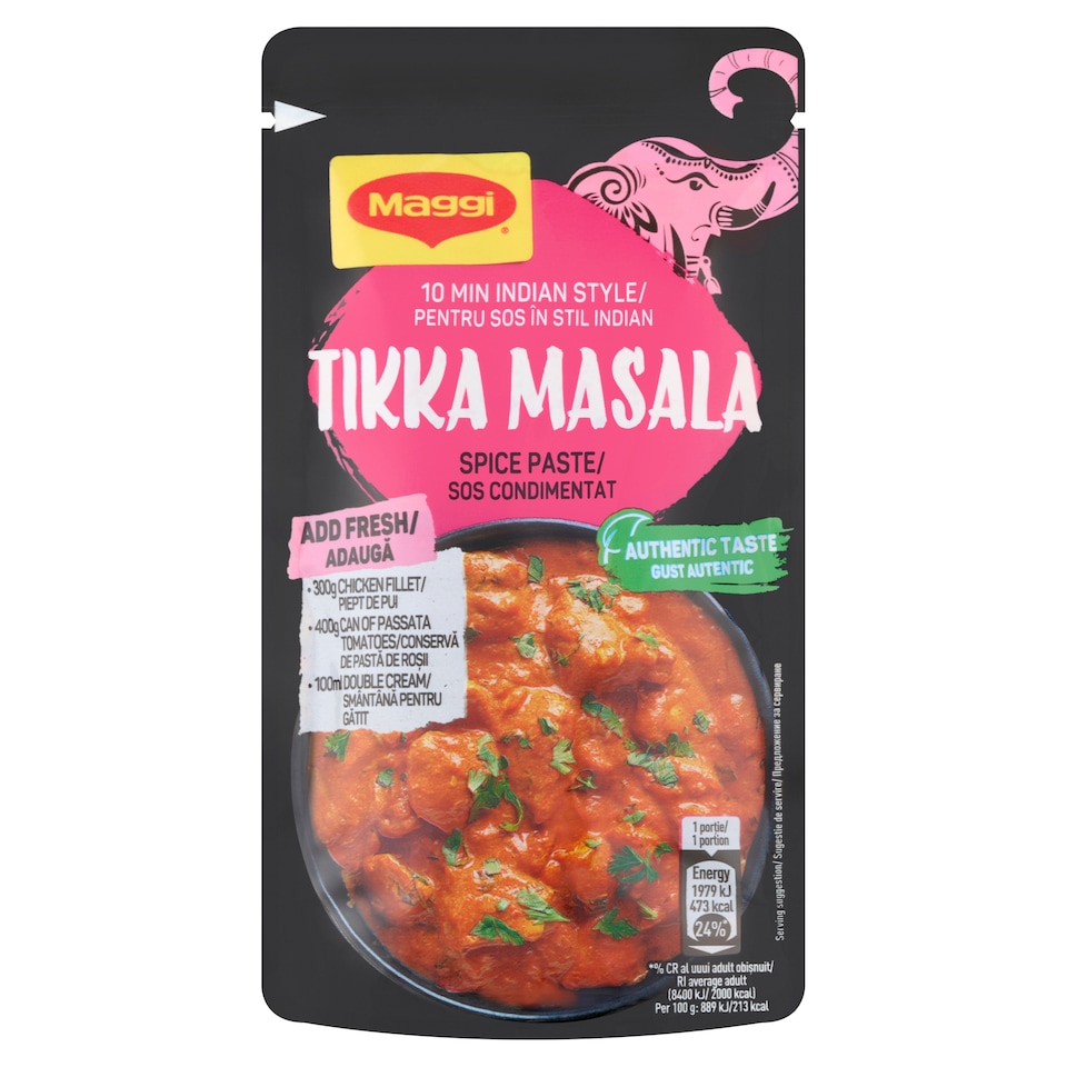 Maggi Magic Asia Tikka Masala stílusú, currys paradicsomsűrítmény alapú wokpaszta 65 g  1. kép