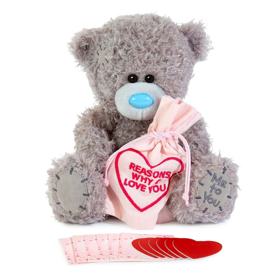 image 1 of Me To You Valentines M7 Heart Personalised Plush Bear