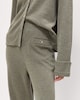 image 2 of F&F Textured Wide Leg Trousers in Olive