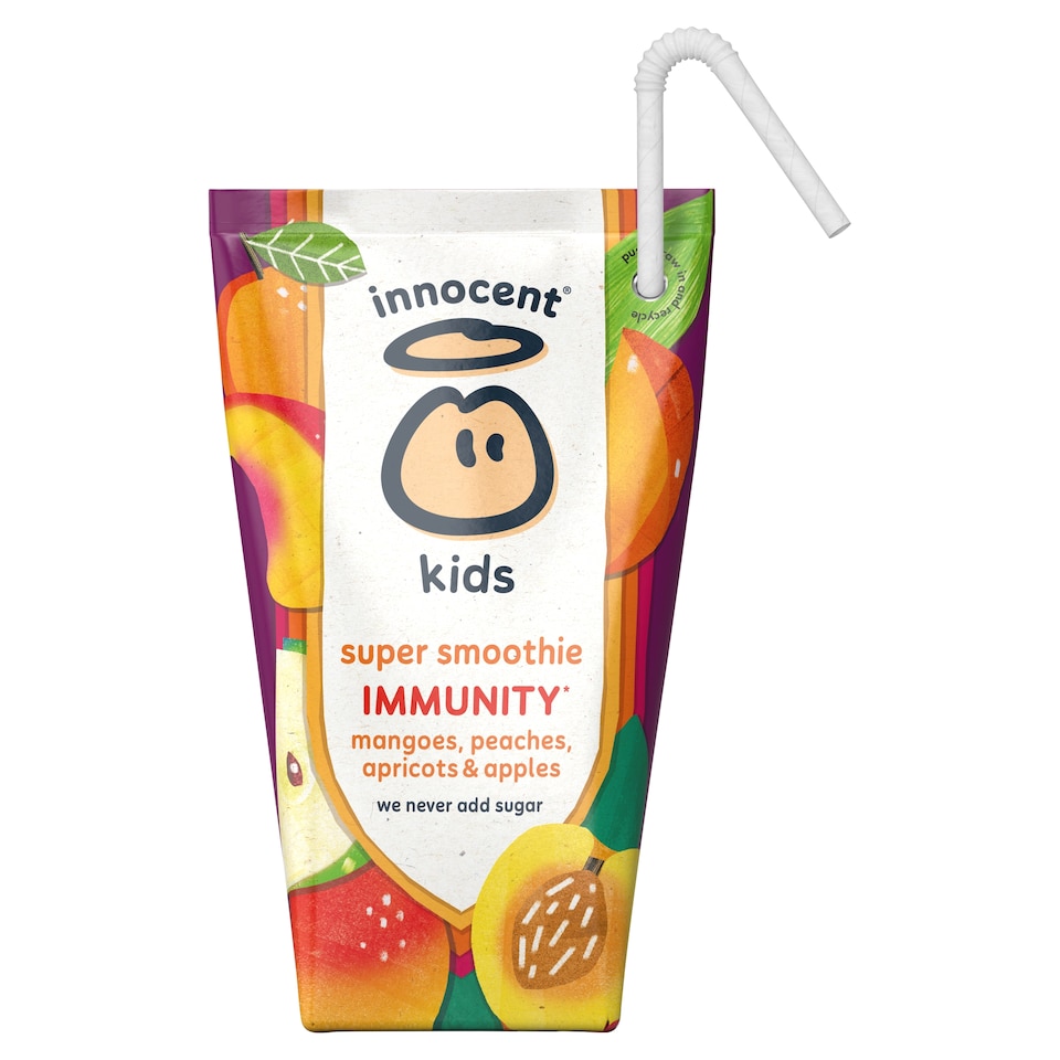 image 1 of innocent Kids Super Smoothies Mangoes, Peaches, Apricots & Apples 4 x 150ml