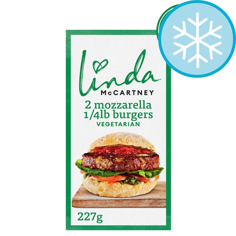 Linda Mccartney 2 Mozzarella Burgers 227G