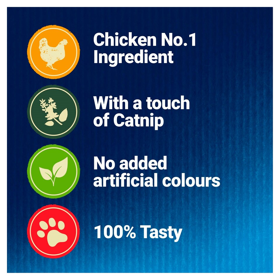 image 1 of Felix Naturally Delicious Cat Treat Chicken & Catnip 50G