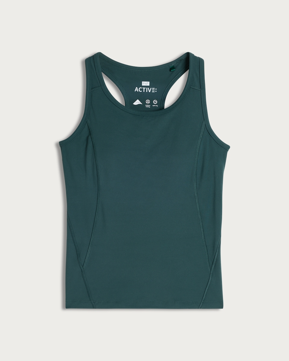 F&F Active ULTRAMOVE Racerback Vest in Green