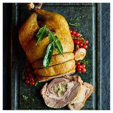 Tesco Finest Three Bird Roast with Pork, Apple, Sage & Honey Stuffing Serves 6