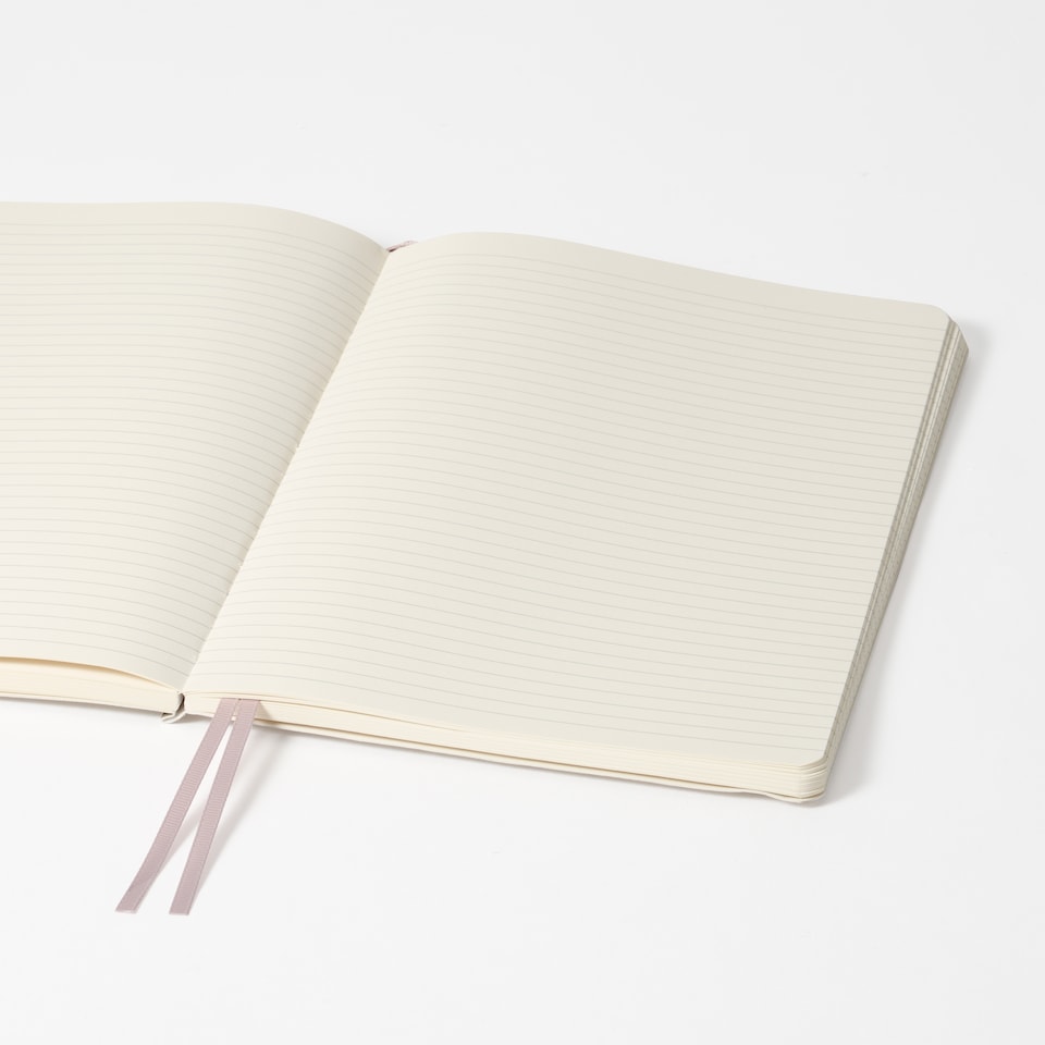 image 1 of Agenzio Soft Touch Large Ruled Notebook Gold