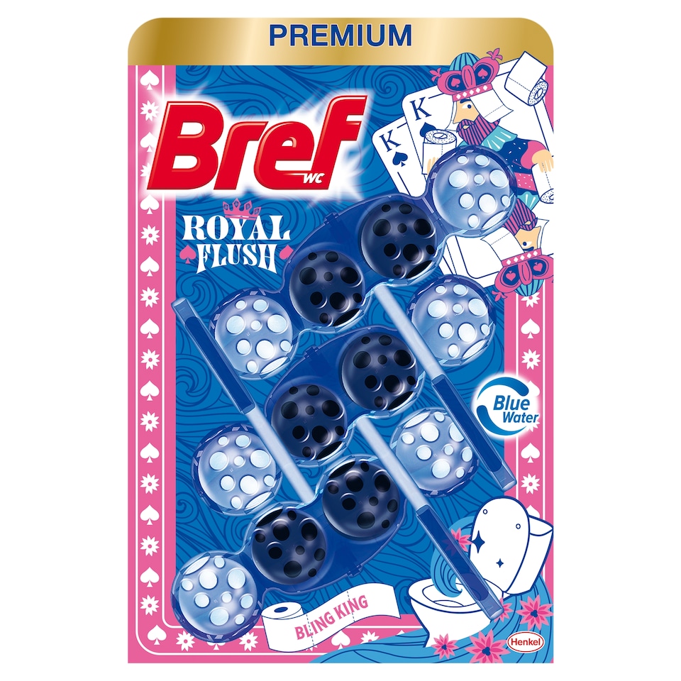Bref Royal Flush Bling King WC frissítő 3 x 50 g