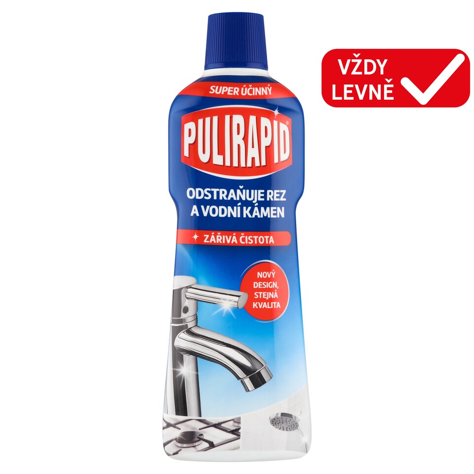 Obrázek 1 pro produkt Pulirapid Tekutý čistič na vodní kámen 750ml