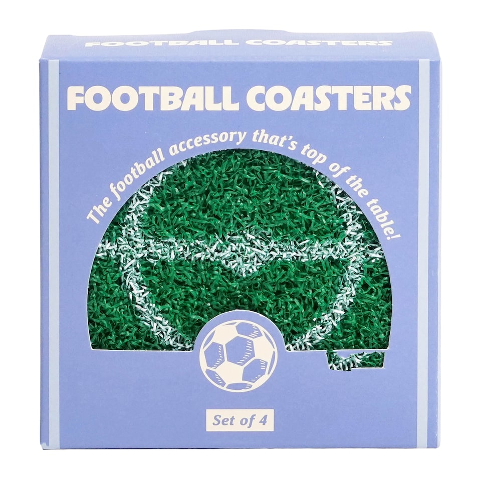 Professer Puzzle Father's Day Football Coasters Set Of 4