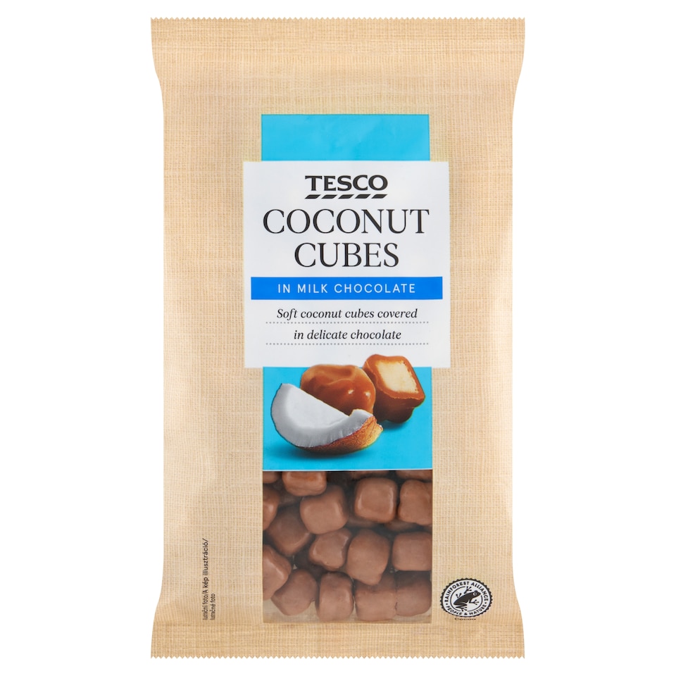 Tesco Coconut Cubes in Milk Chocolate 500 g