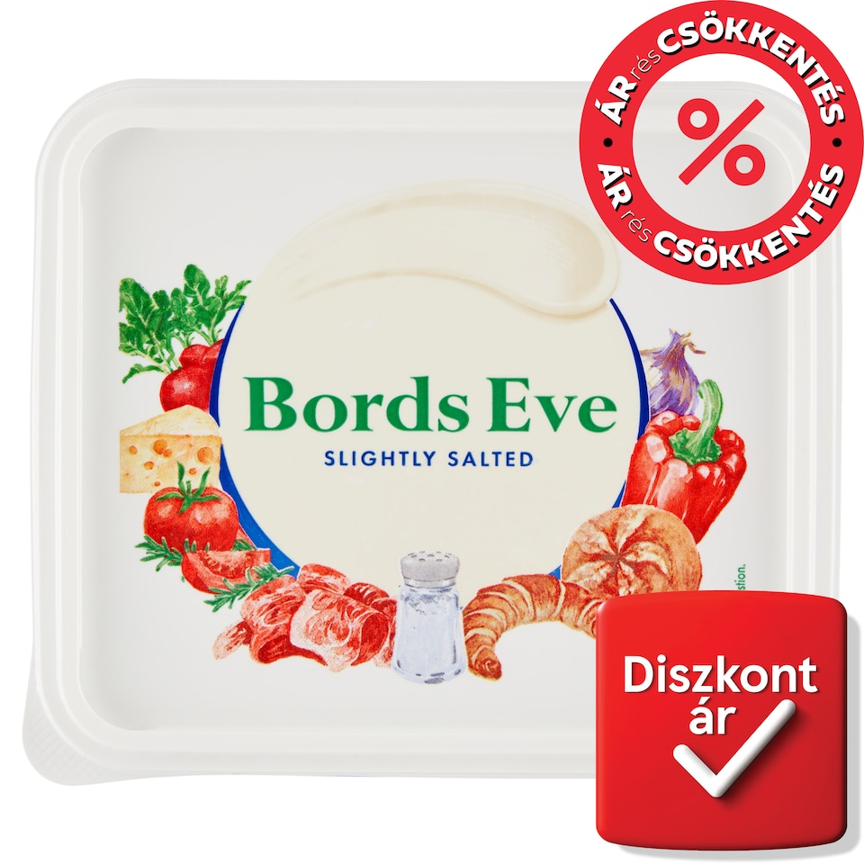Bords Eve Enyhén sózott, csökkentett zsírtartalmú margarin 500 g  1. kép